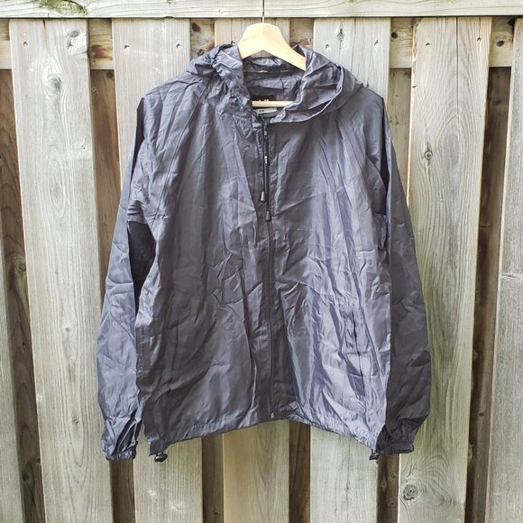 SAIL ultralight grey waterproof windbreaker jacket in travel bag - size … - Picture 3 of 6